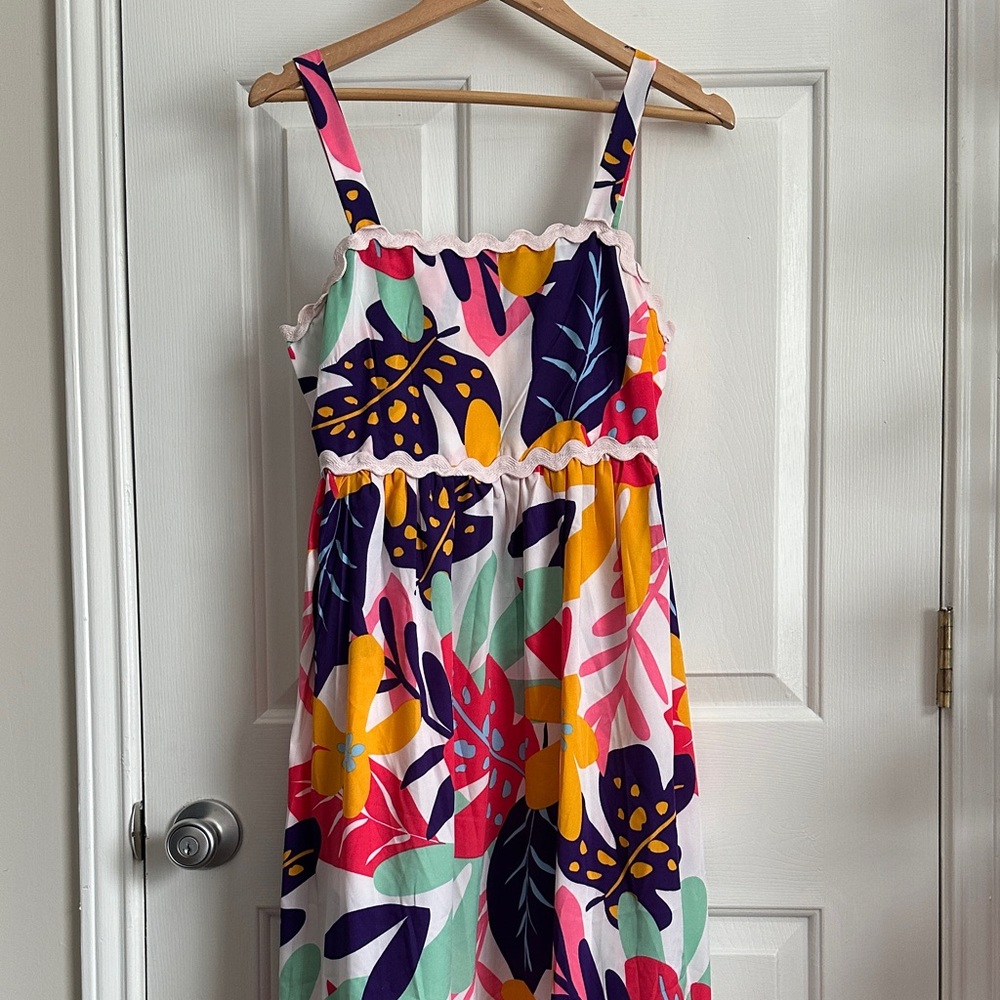 Vibrant Floral Maxi Dress